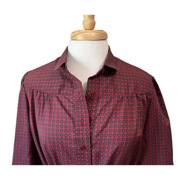 Vintage 70s 80s Talbots/Schrader New York Secretary Day Dress sz XL - Picture 4 of 8